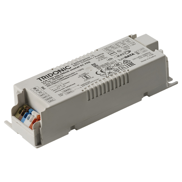 Constant Current 250-700mA DALI Dimmable Driver (Requires Additional 09616 Strain Relief)